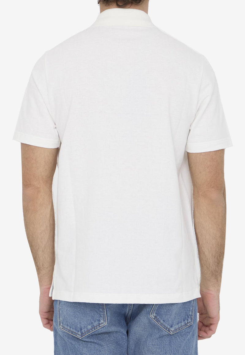 Fendi FF Monogram Polo T-shirt White FAF717-AR5G-F0RQ0