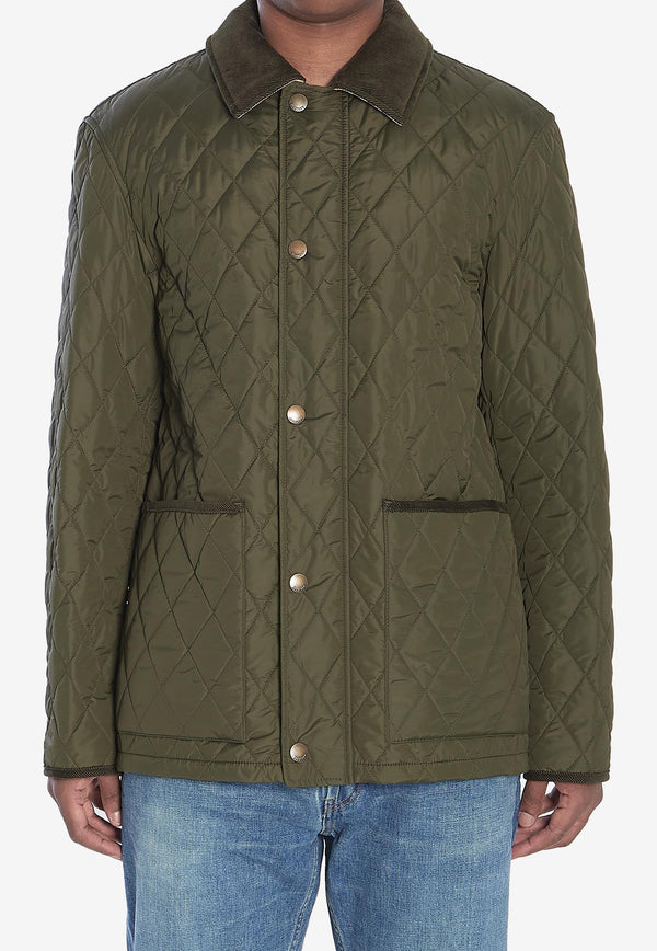 Burberry Haddington Quilted Jacket Green 8110357--C1748
