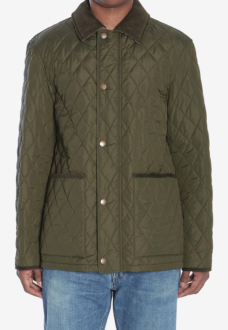 Burberry Haddington Quilted Jacket Green 8110357--C1748