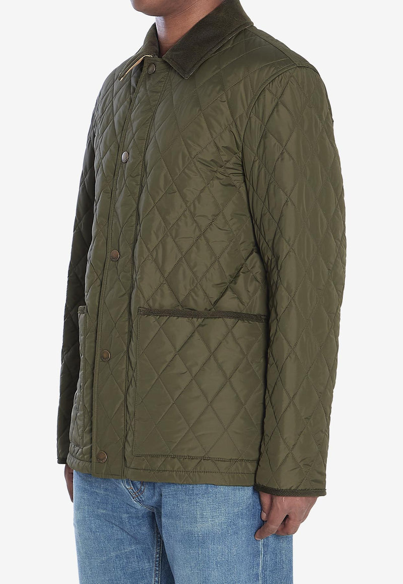 Burberry Haddington Quilted Jacket Green 8110357--C1748