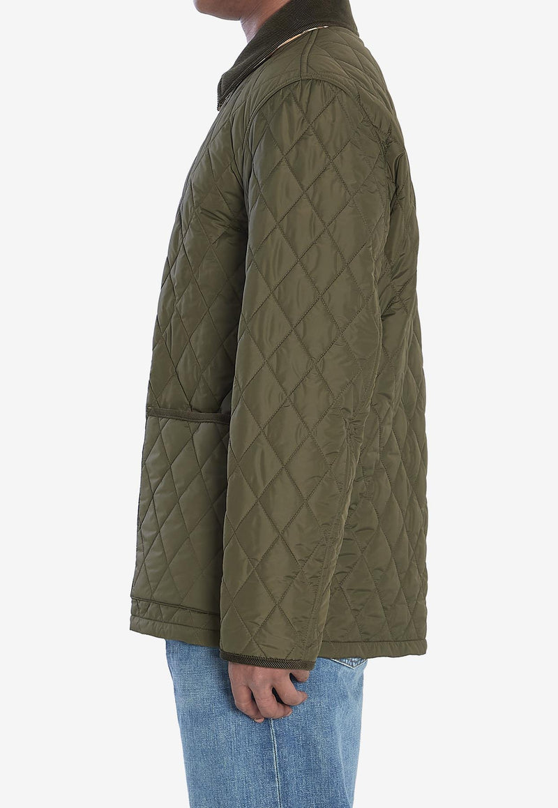 Burberry Haddington Quilted Jacket Green 8110357--C1748