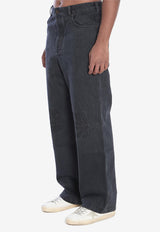 Loewe Anagram Wide-Leg Jeans Black H526Y11WA4--1100