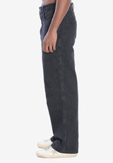 Loewe Anagram Wide-Leg Jeans Black H526Y11WA4--1100
