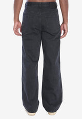 Loewe Anagram Wide-Leg Jeans Black H526Y11WA4--1100