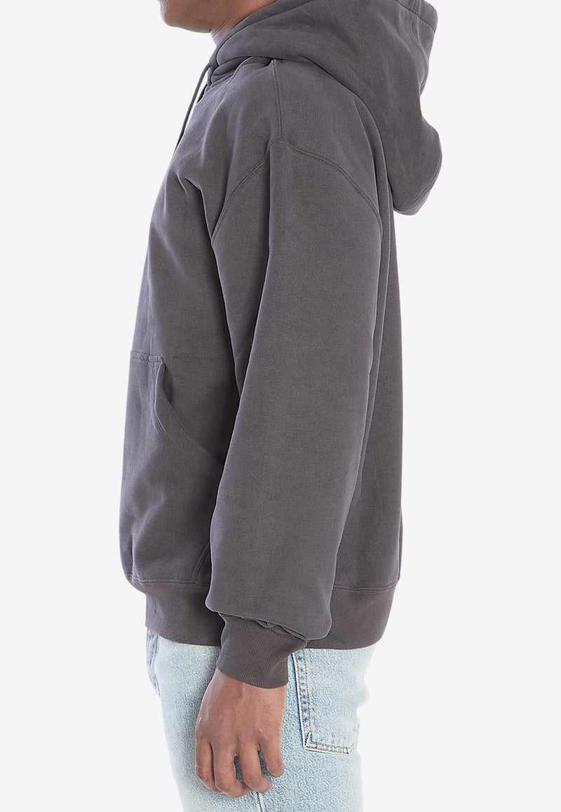 Saint Laurent Logo Hooded Sweatshirt Gray 818538-Y36SW-1467