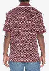 Gucci GG Jacquard Cotton Piqué Polo T-shirt Red 788024-XJHHN-6320