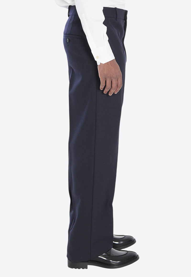 Saint Laurent Tailored Wool Pants Blue 844153-Y5K32-4140