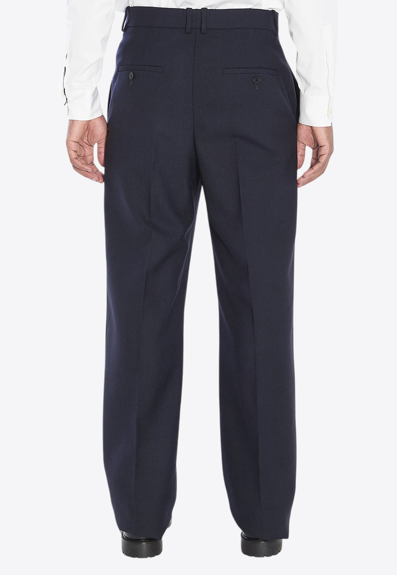 Saint Laurent Tailored Wool Pants Blue 844153-Y5K32-4140