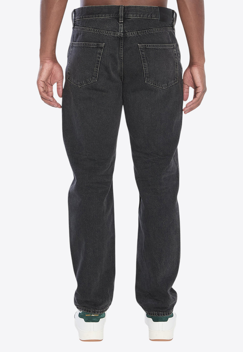 Saint Laurent Mick Faded Denim Pants Black 816412-Y33VA-1297