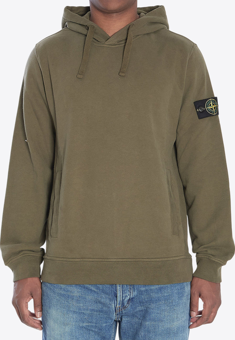 Stone Island Compass Patch Hooded Sweatshirt Green K2S156100029-S0A20-V0054