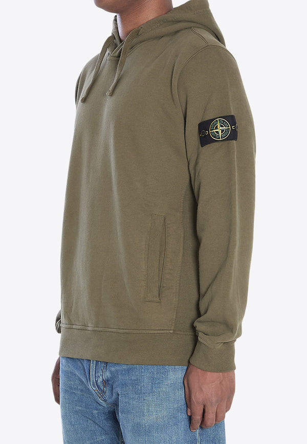 Stone Island Compass Patch Hooded Sweatshirt Green K2S156100029-S0A20-V0054