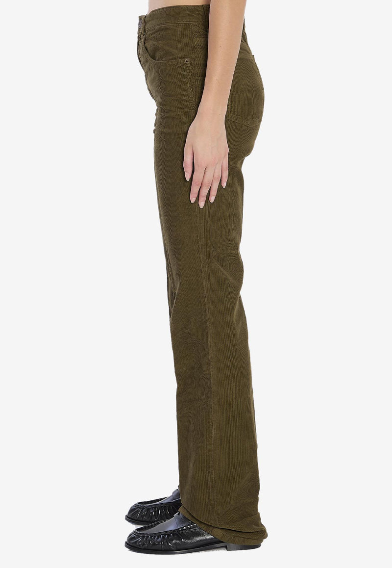 Saint Laurent Clyde Corduroy Pants Khaki 705103-Y29IA-3564