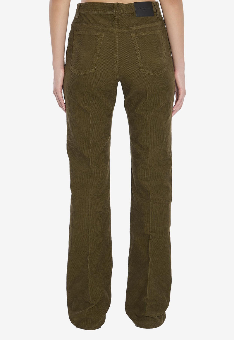 Saint Laurent Clyde Corduroy Pants Khaki 705103-Y29IA-3564