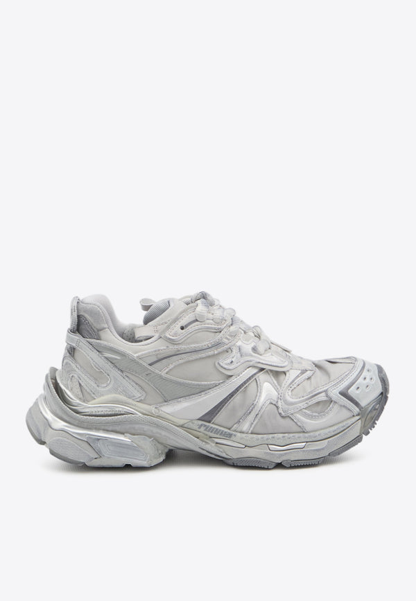 Balenciaga Runner 2 Lace-Up Sneakers Gray 779064-WRNNY-1180