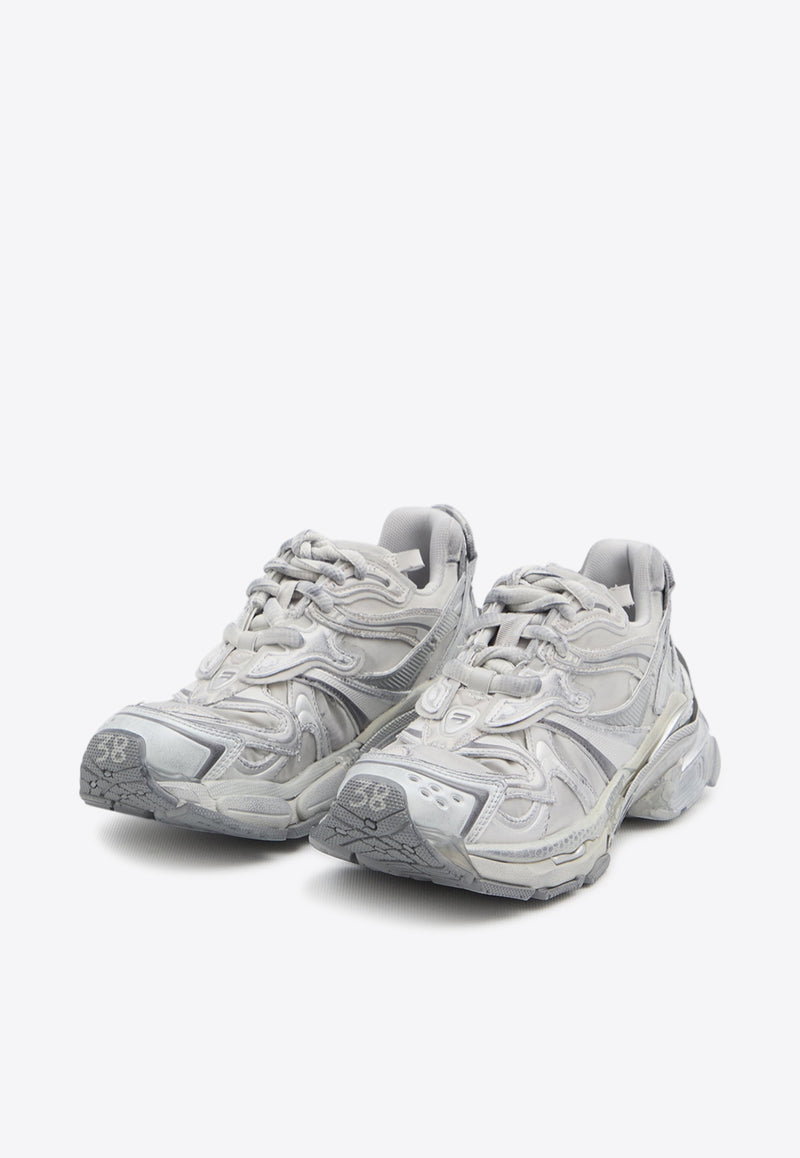 Balenciaga Runner 2 Lace-Up Sneakers Gray 779064-WRNNY-1180
