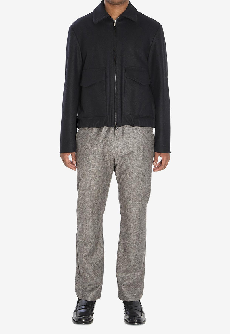 Barena Venezia Magan Caramal Zip-Up Jacket Black CSU5234-0444-590