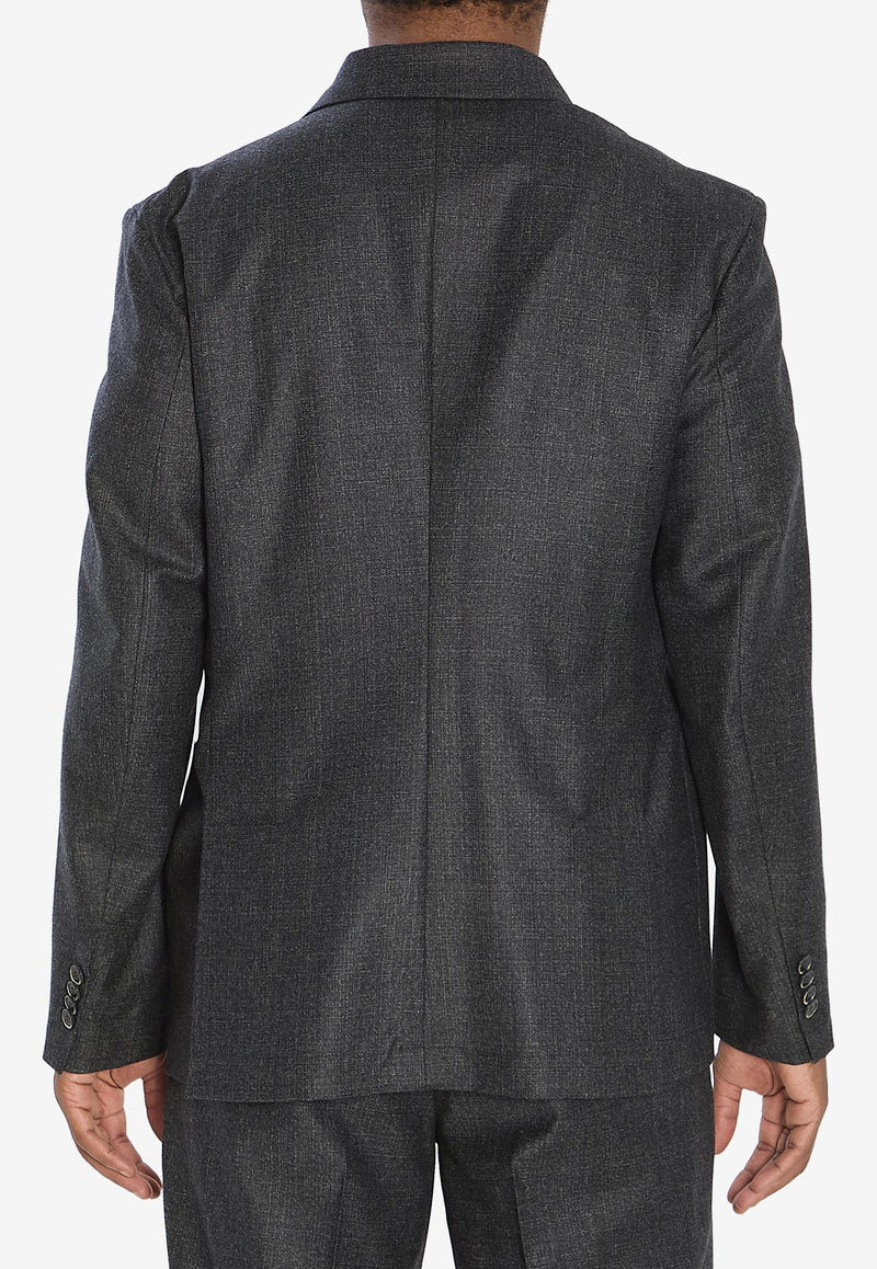 Barena Venezia Doria Bita Double-Breasted Blazer Gray GIU5238-0501-560