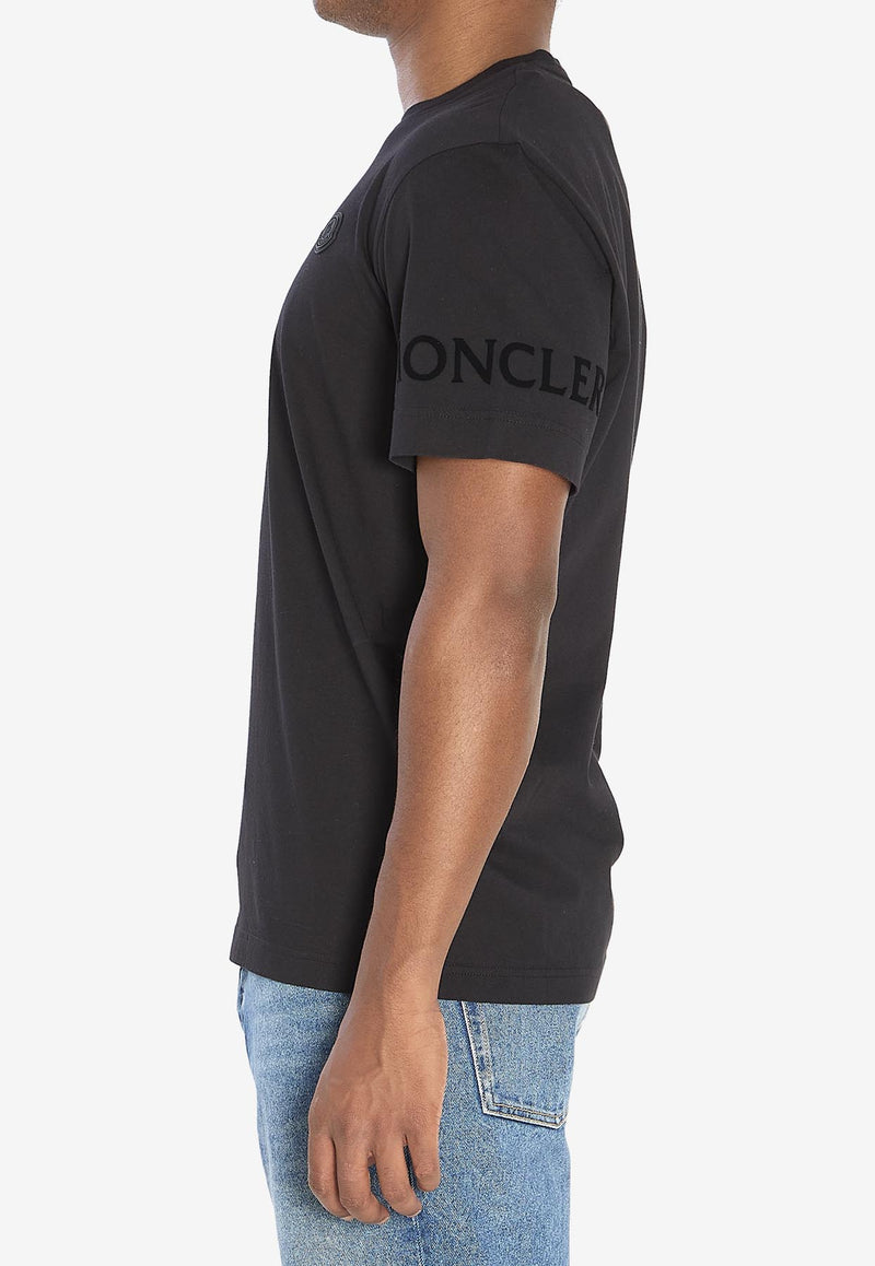 Moncler Logo Print Crewneck T-shirt Black K20918C00039-89AYW-999