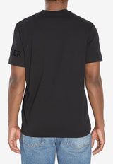 Moncler Logo Print Crewneck T-shirt Black K20918C00039-89AYW-999