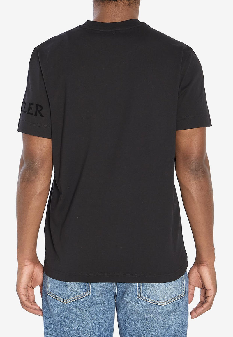 Moncler Logo Print Crewneck T-shirt Black K20918C00039-89AYW-999