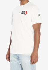 Moncler Logo Patch Crewneck T-shirt White K20918C00056-89AUG-034