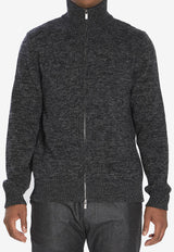 Barena Venezia Nembo Bisto Zip-Up Sweater Gray KNU5295-0510-560