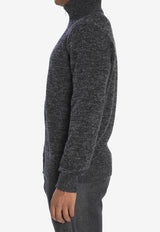 Barena Venezia Nembo Bisto Zip-Up Sweater Gray KNU5295-0510-560