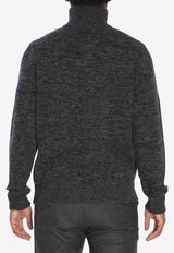 Barena Venezia Nembo Bisto Zip-Up Sweater Gray KNU5295-0510-560