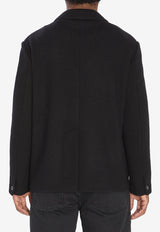 Barena Venezia Molena Lanoso Short Coat Black CSU5226-0458-590