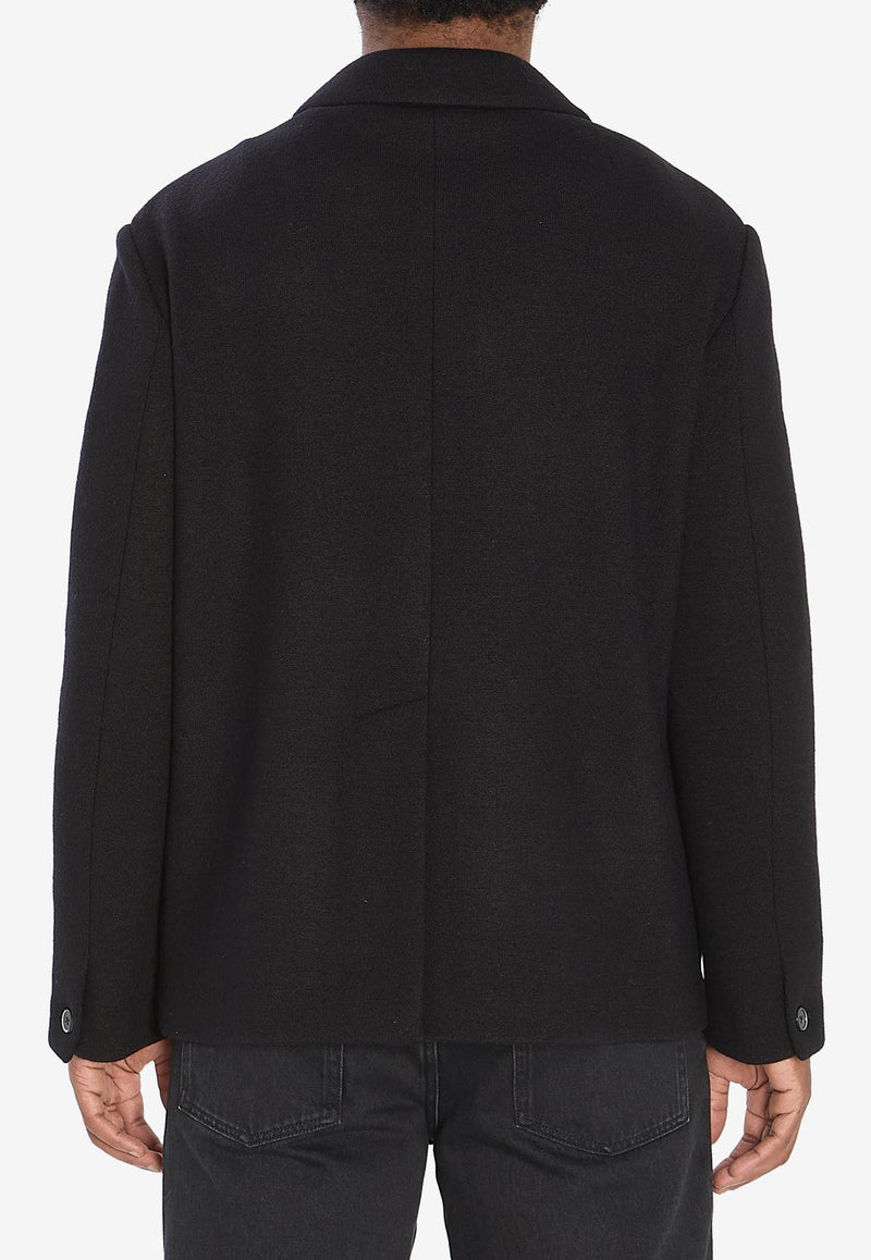 Barena Venezia Molena Lanoso Short Coat Black CSU5226-0458-590