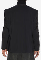 Balenciaga Single-Breasted Tailored Blazer Black 838840-TJT35-1000