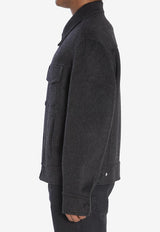 AMI PARIS Trucker Wool Jacket Gray UJK847-WO0009-021