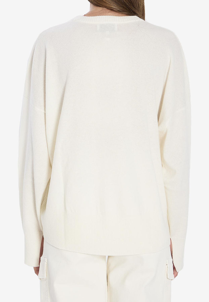 Loulou Studio Anaa Cashmere Sweater Ivory ANAA--IVORY