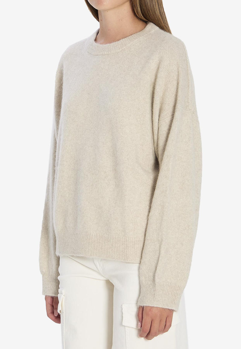 Loulou Studio Tristan Wool Sweater Beige TRISTAN--STONE