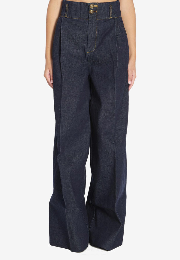 Zimmermann Hypnotic Wide-Leg Jeans Blue 6174PF251--NHTSKY