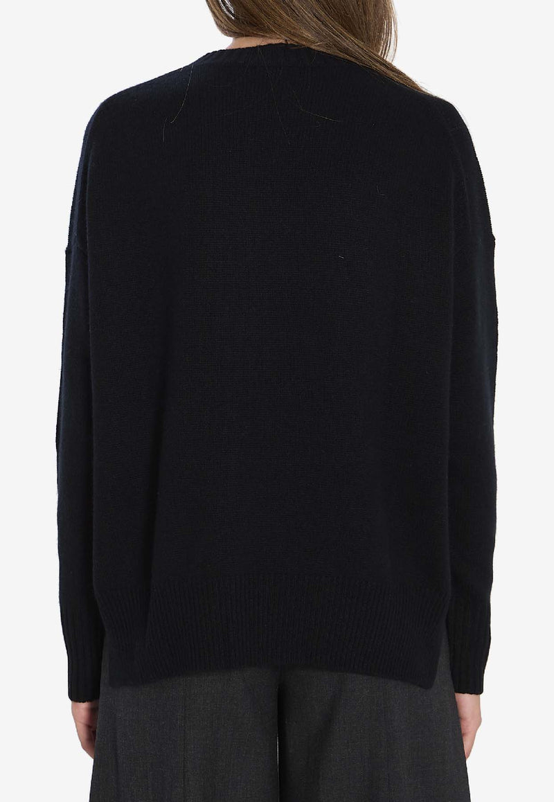 Allude Essential Crewneck Sweater Black 11151--90