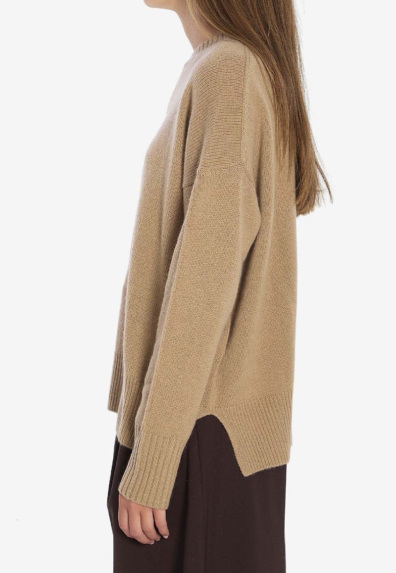 Allude Cashmere Crewneck Sweater Beige 11151--43