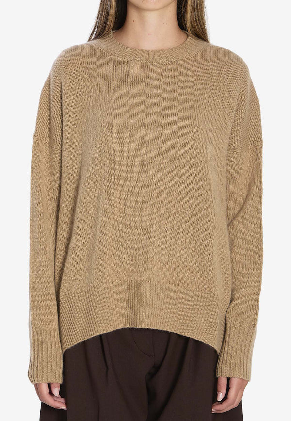 Allude Cashmere Crewneck Sweater Beige 11151--43