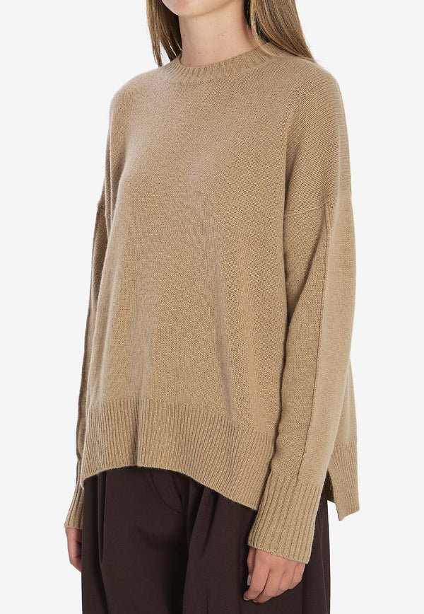 Allude Cashmere Crewneck Sweater Beige 11151--43
