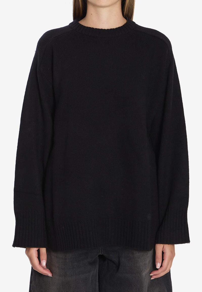 Loulou Studio Oversized Wool-Blend Sweater Black SAFI--BLACK