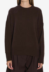 Allude Essential Crewneck Sweater Brown 11151--49