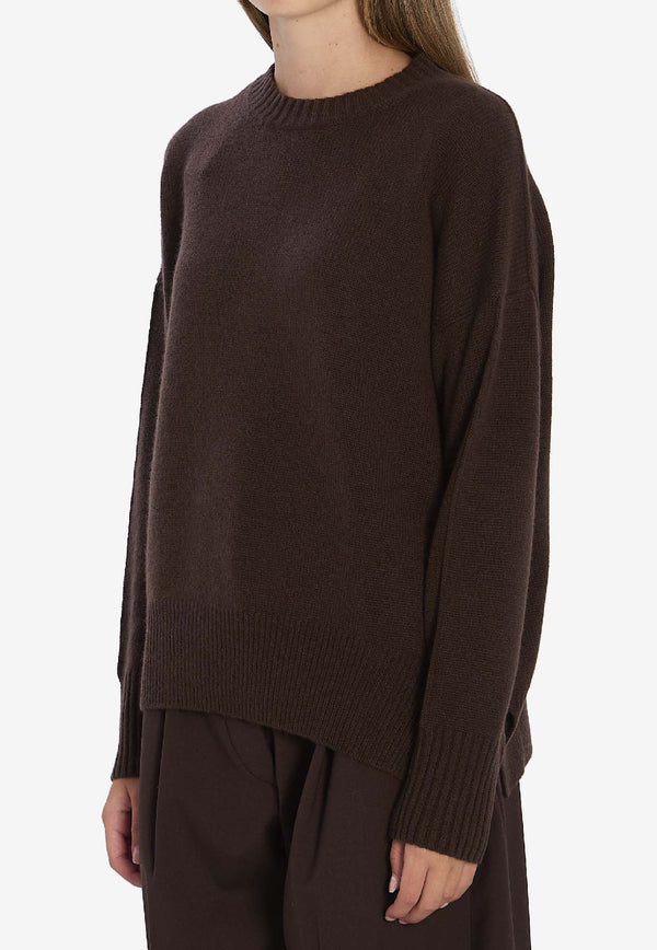Allude Essential Crewneck Sweater Brown 11151--49