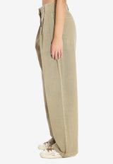 Golden Goose DB Wide-Leg Casual Pants Khaki GWP01203-P002072-15184