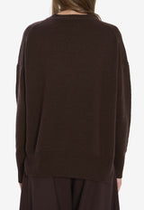 Allude Essential Crewneck Sweater Brown 11151--49