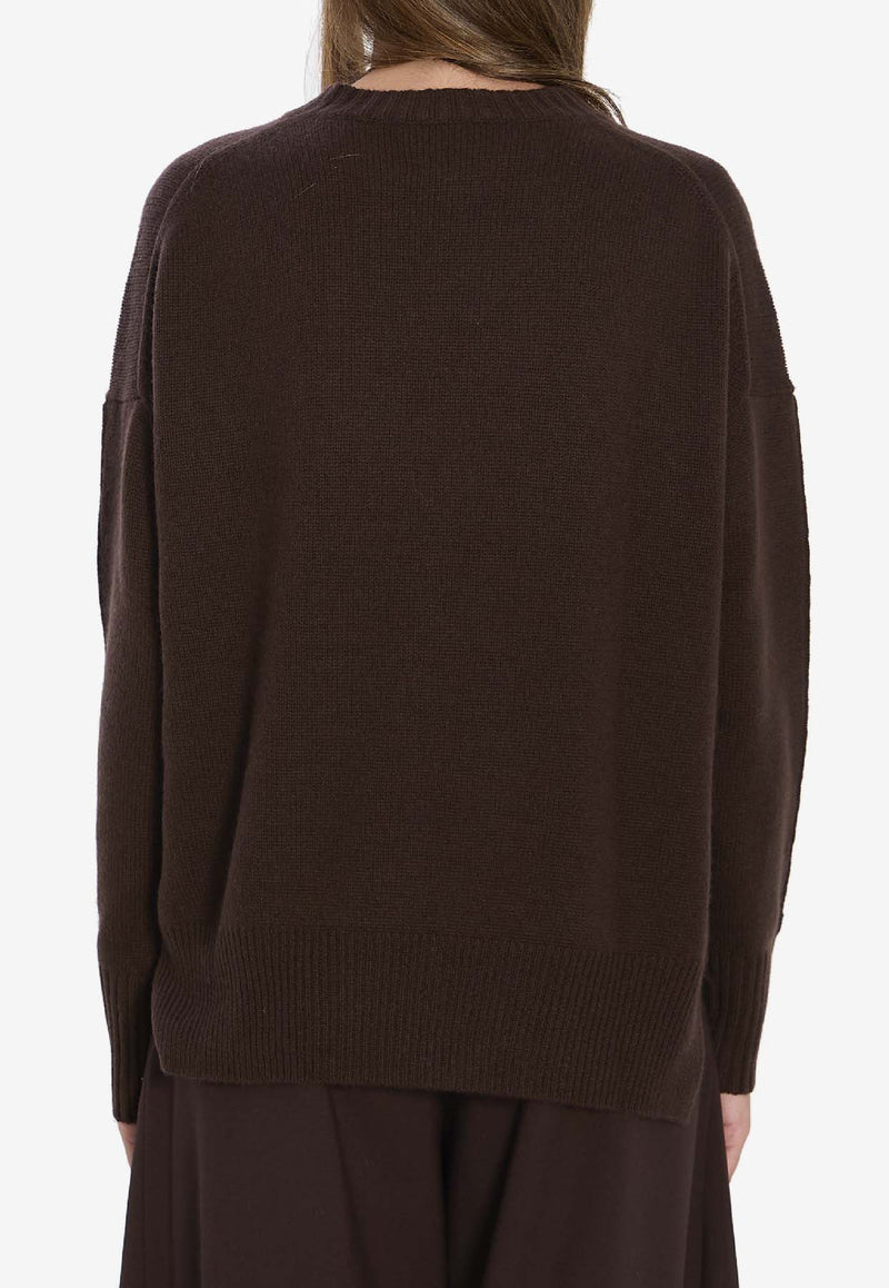 Allude Essential Crewneck Sweater Brown 11151--49
