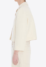 Gucci GG Jacquard Wool Blazer White 828620-ZASYJ-9854