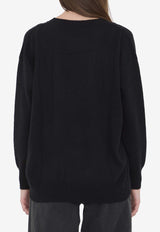 Lisa Yang Erna V-neck Cashmere Sweater  Black 2024282--BL