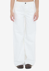 The Row Eglitta Wide-Leg Jeans White 6525S-W1493-WHT