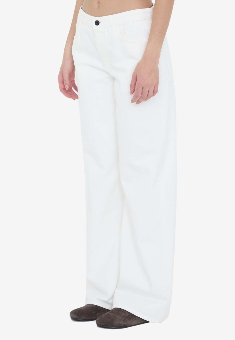 The Row Eglitta Wide-Leg Jeans White 6525S-W1493-WHT