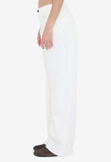 The Row Eglitta Wide-Leg Jeans White 6525S-W1493-WHT